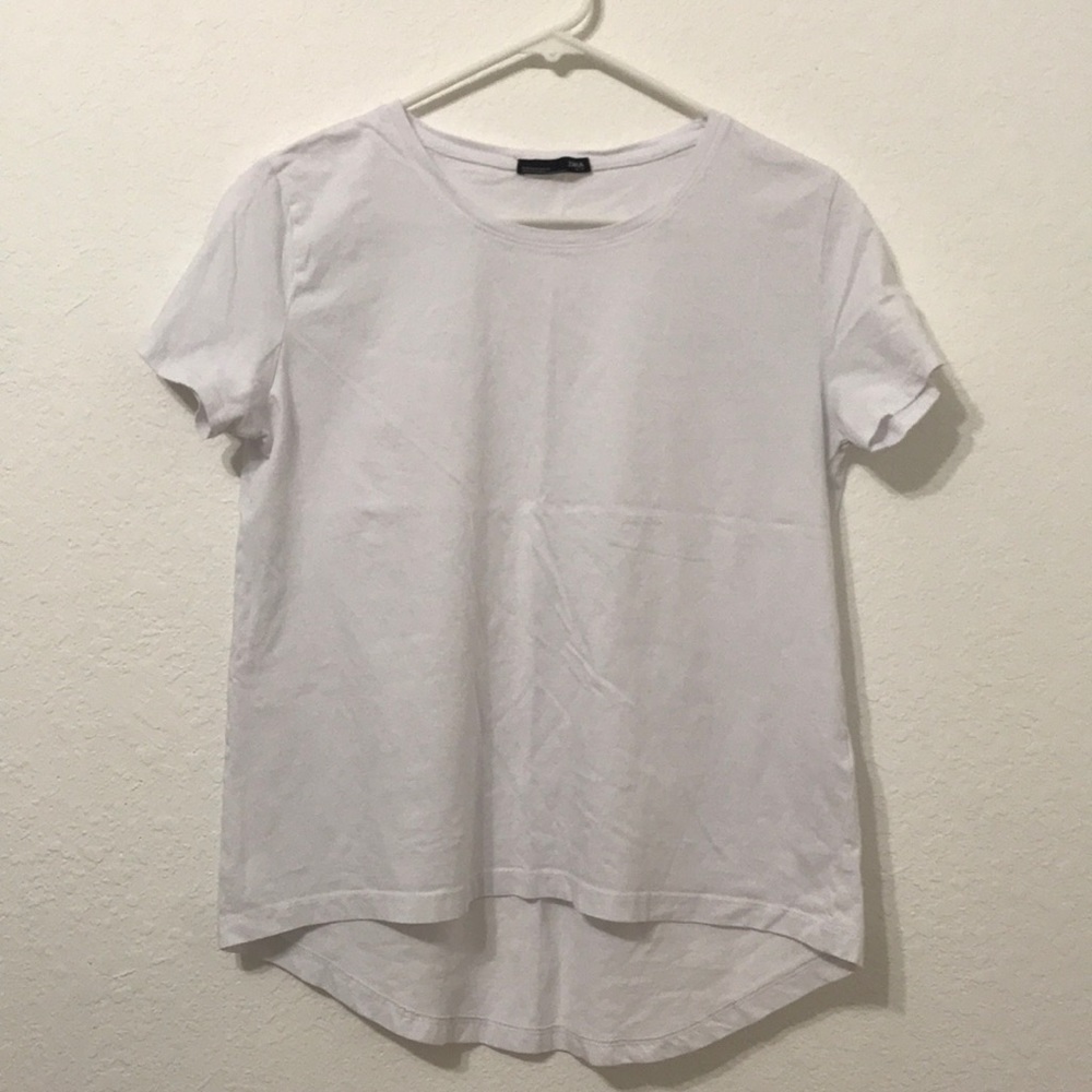 Zara High Low Plain Tee